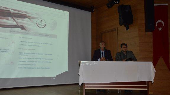 e-Kurul ve Zümre modülü eğitim toplantısı ilçemiz kaymakamlık konferans salonunda gerçekleştirildi