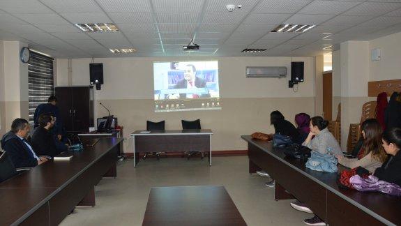 Yazılım ve Robotik ile ilgili toplantı Halk Eğitim Merkezinde gerçekleştirildi.