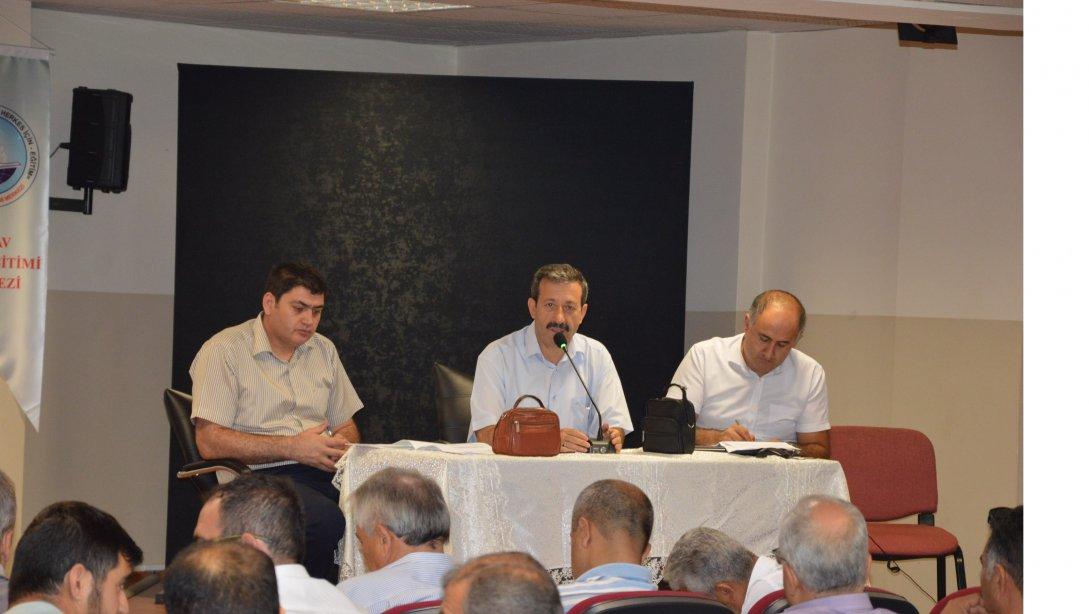 İlçe Milli Eğitim Müdürü Mehmet ŞİRİKCİ  başkanlığında sene başı müdürler kurulu toplantısı gerçekleşti.