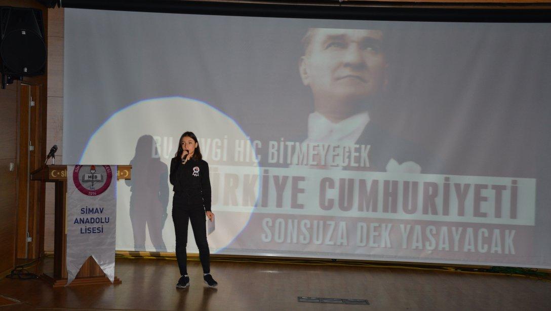 10 Kasım Atatürk 'ü Anma Programı 