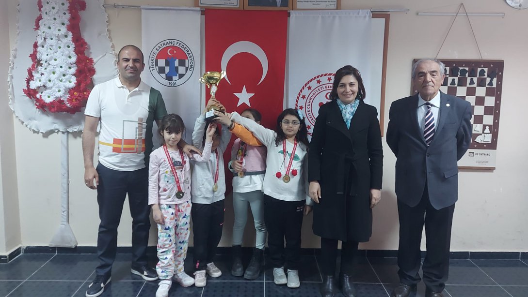 Yusuf Koyuncuoğlu İlkokulu satrançta Minik-B Kızlarda il birincisi Minik-B Erkeklerde il ikincisi oldu.