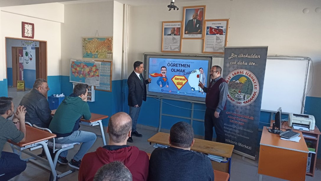 İlçe Milli Eğitim Müdürümüz İsmail Güven Akdağ İlkokulu ve Ortaokulu'nu ziyaret etti.