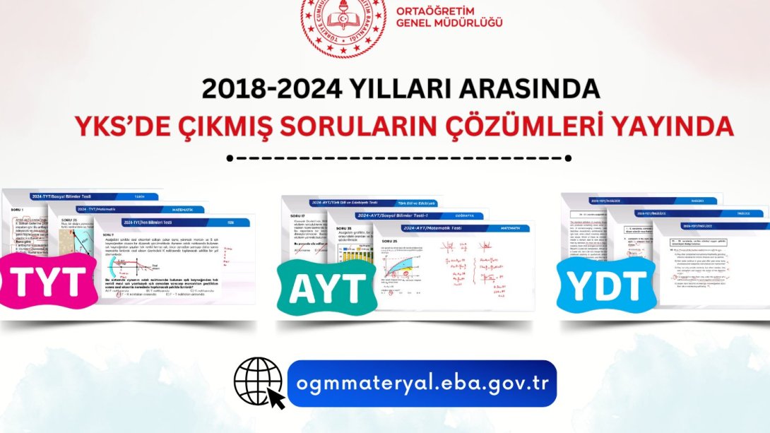 OGM Materyal YKS Çıkmış Sorular Çözüm Videoları 